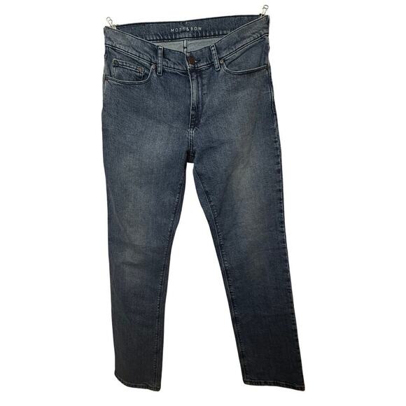 Cotton Everyday High Waisted Mott & Bow Straight Blue Denim Jeans 31" x 32" - Picture 1 of 4